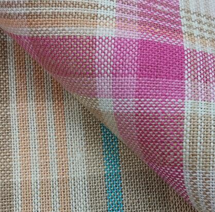 yarn dyed ramine plaid fabric