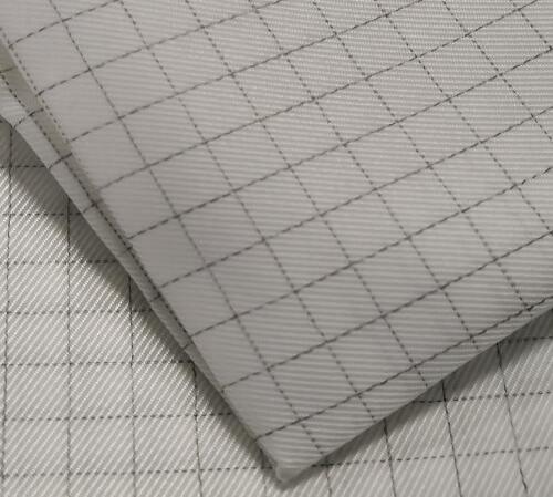 polyester plaid ESD cloth
